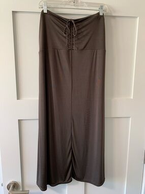 Free People Brown Midi Skirt